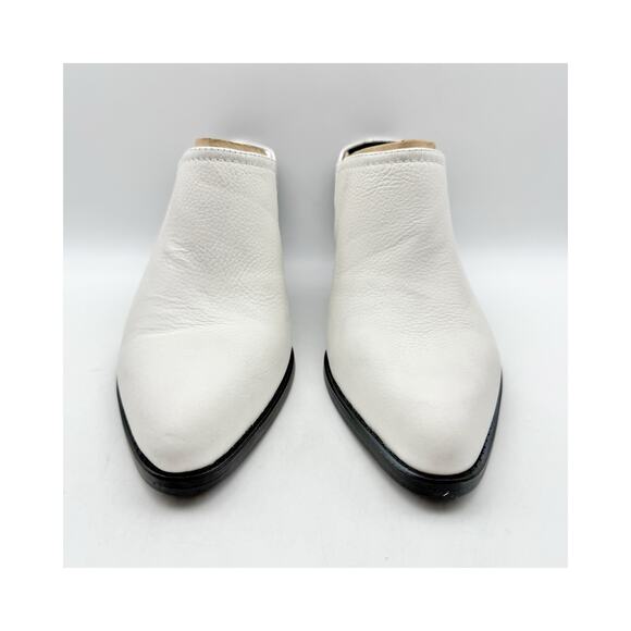 Naturalizer Womens Fairmont Mules US 12 M EU 43 White Leather Slip On NWOB - Picture 6 of 12